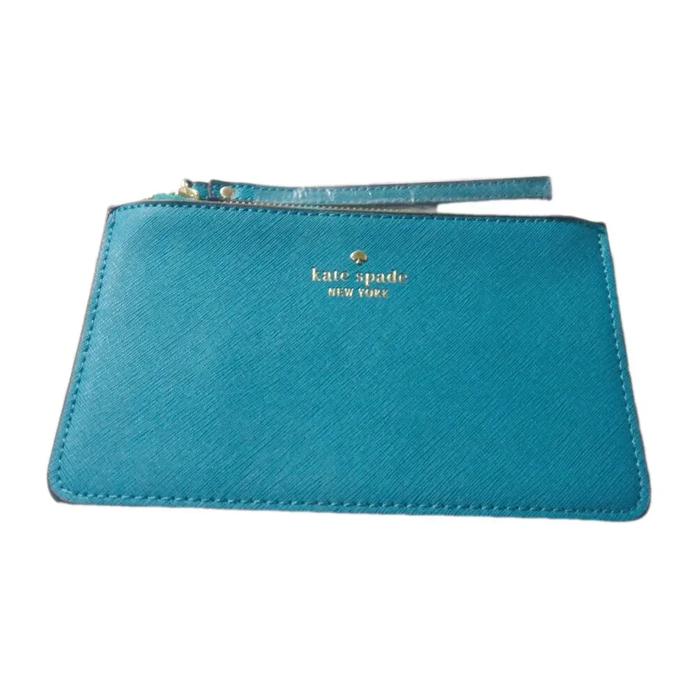 Kate Spade New York Blue Slim Top Zip Wristlet